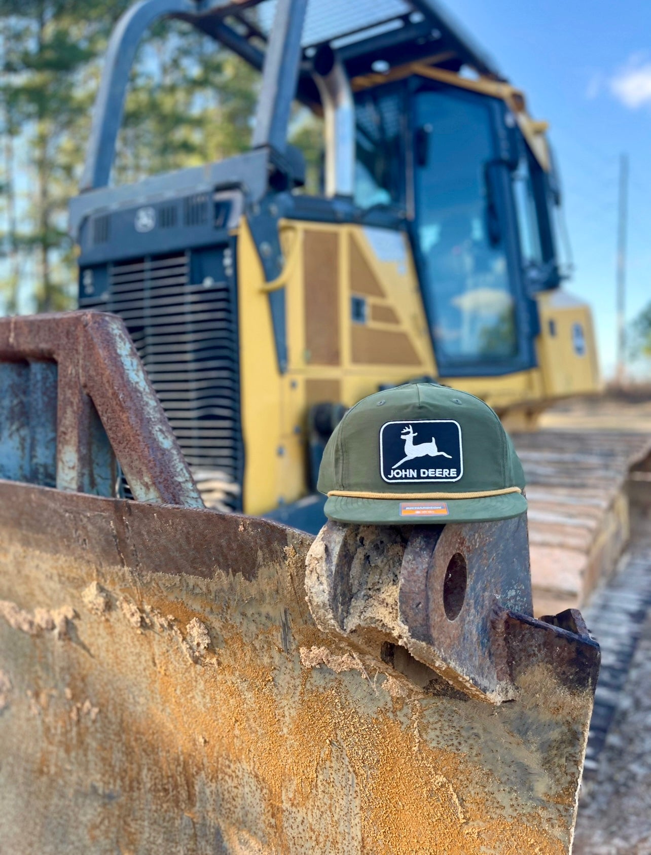 John Deere Black Rope Hat